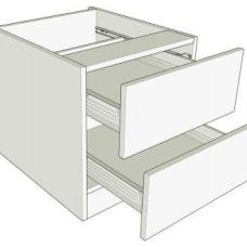 Medium Height 2 Drawer chest – 640mm high (Suits 2 x 265 Drawers) – 480mm Deep (498mm with Drawers)