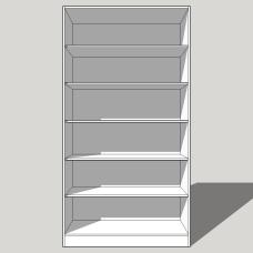 Double Wardrobe Fully Shelved - 2260mm High (Suits 2 x 2155mm High Doors) - 600mm Deep (618mm With  Door)