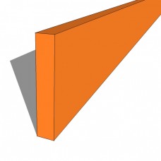 Bedroom Plinth 2540mm MFC Edged