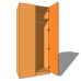 Corner Blank Wardrobe Single Hanging