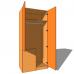 Corner Stable Blank Wardrobe Single Hanging