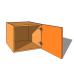 Top Box/Bridging Unit - Single Door - 420mm High - 600mm Deep