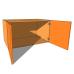 Top Box/Bridging Unit - Double Door - 540mm High - 600mm Deep