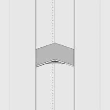 Corner L Shape Wardrobe Single Hanging - 2260mm High (Suits 2 x2155mm High Doors) - 600mm Deep gables – 900mm x 900mm