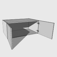 Low Top Box/Bridging Unit - Double Door - 420mm High (Suits a 415mm high door) - 600mm Deep – (618mm with door)