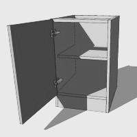 Standard Height Single Door Base Units - (Suits a 655mm High Door)  – 480mm Deep – (498mm with Door)